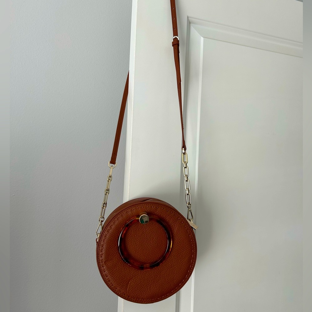 🤎 Round Leather Ted Baker Bag with Tortoise detail 🤎